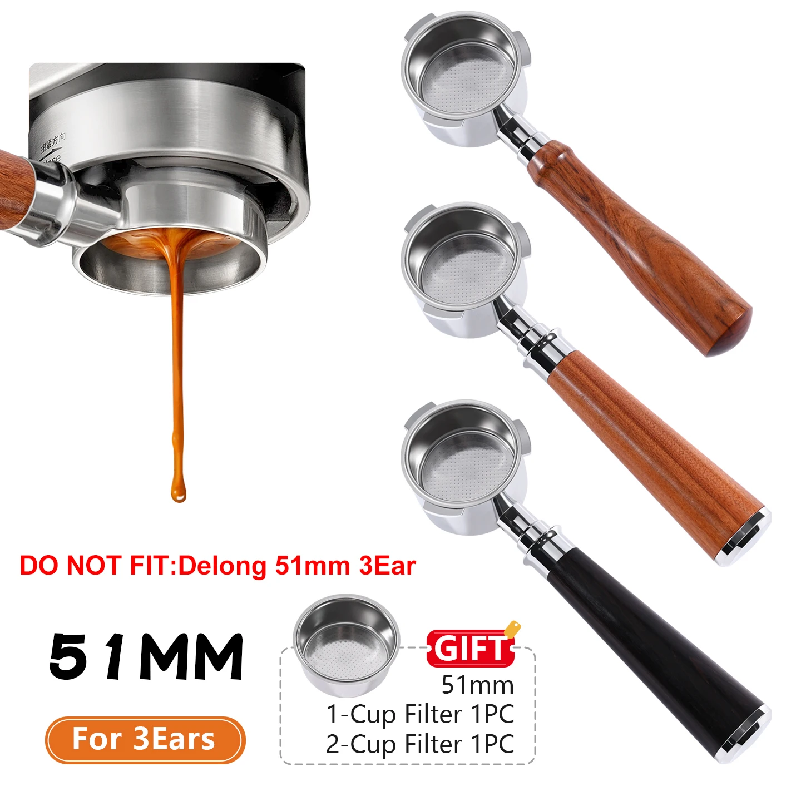 Coffee Equipment For Home - Coffee Bottomless Portafilter 51mm For Homix