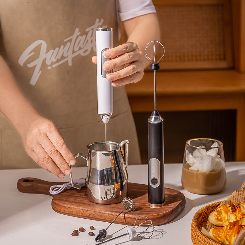Milk Steaming Pitcher - Electric Milk Foamer Blender Wireless Coffee
