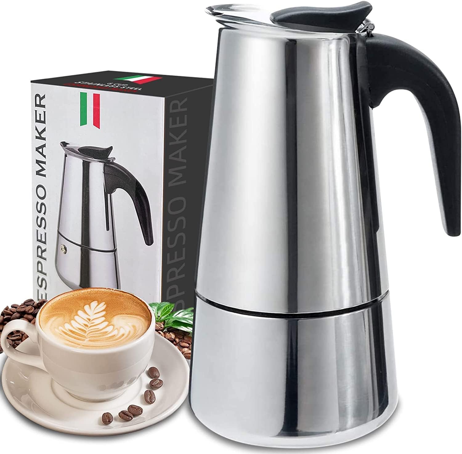 Coffee Equipment For Home - 4/6/9 Cups Moka Pot Caffe Machine