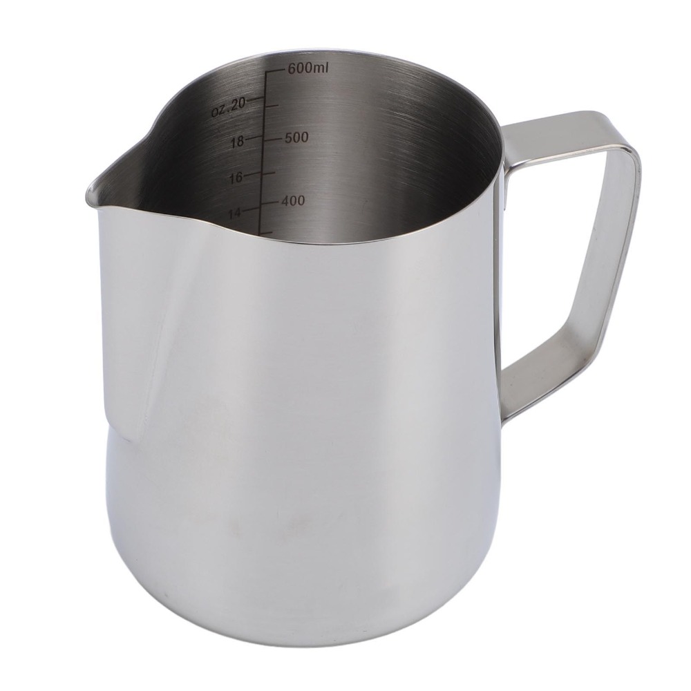 Milk Steaming Pitcher - 600ml Capacity Milk Frothing Pitcher 304