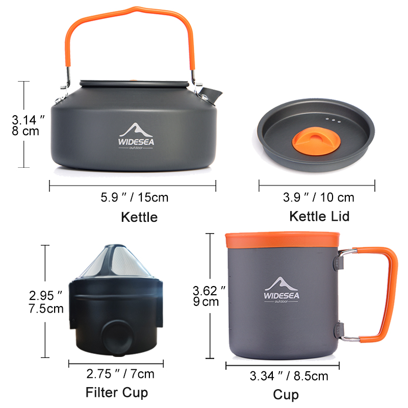 Widesea Camping Coffee Cookwar - Coffee Equipment Filter ulasan dan harga