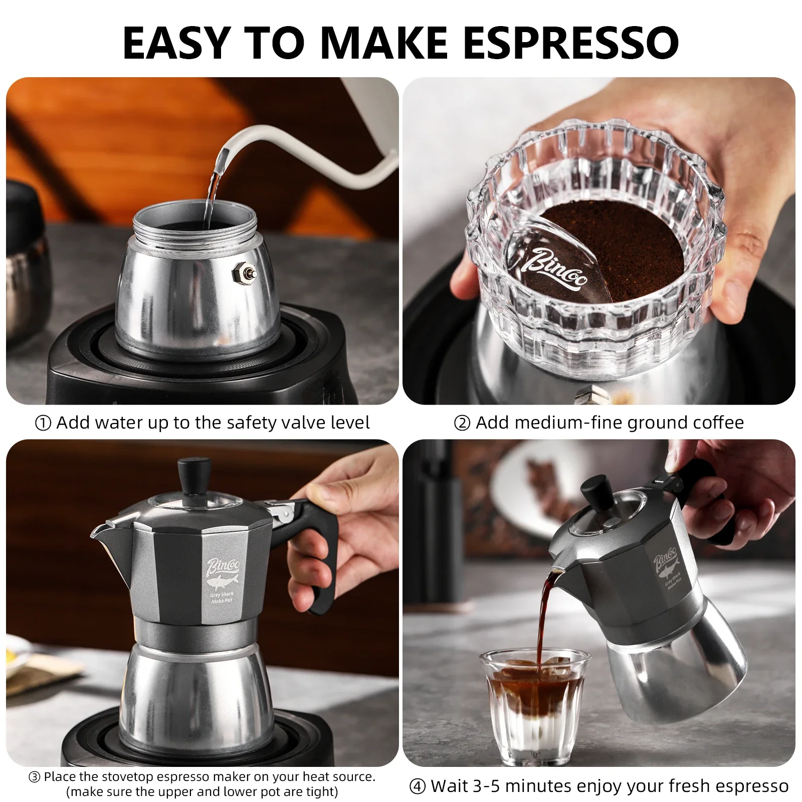 Bincoo 2 Cups Double Valve Mok - Coffee Equipment For Home ulasan dan harga