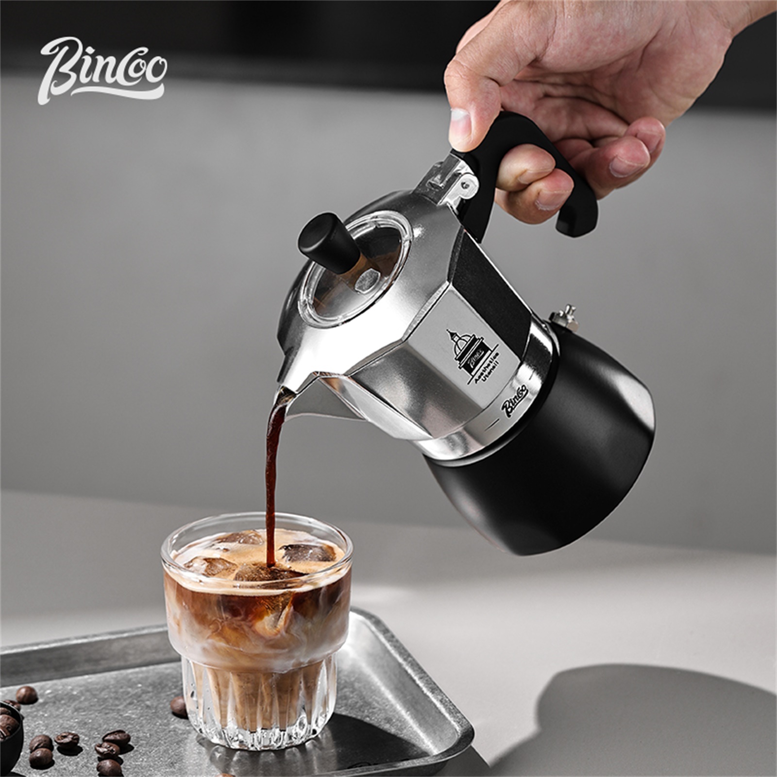 BINCOO Double Valve Moka Pot，E - Coffee Equipment For Home ulasan dan harga