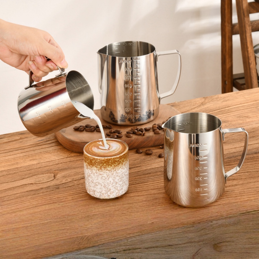 Milk Frothing Pitcher Espresso - Milk Steaming Pitcher ulasan dan harga