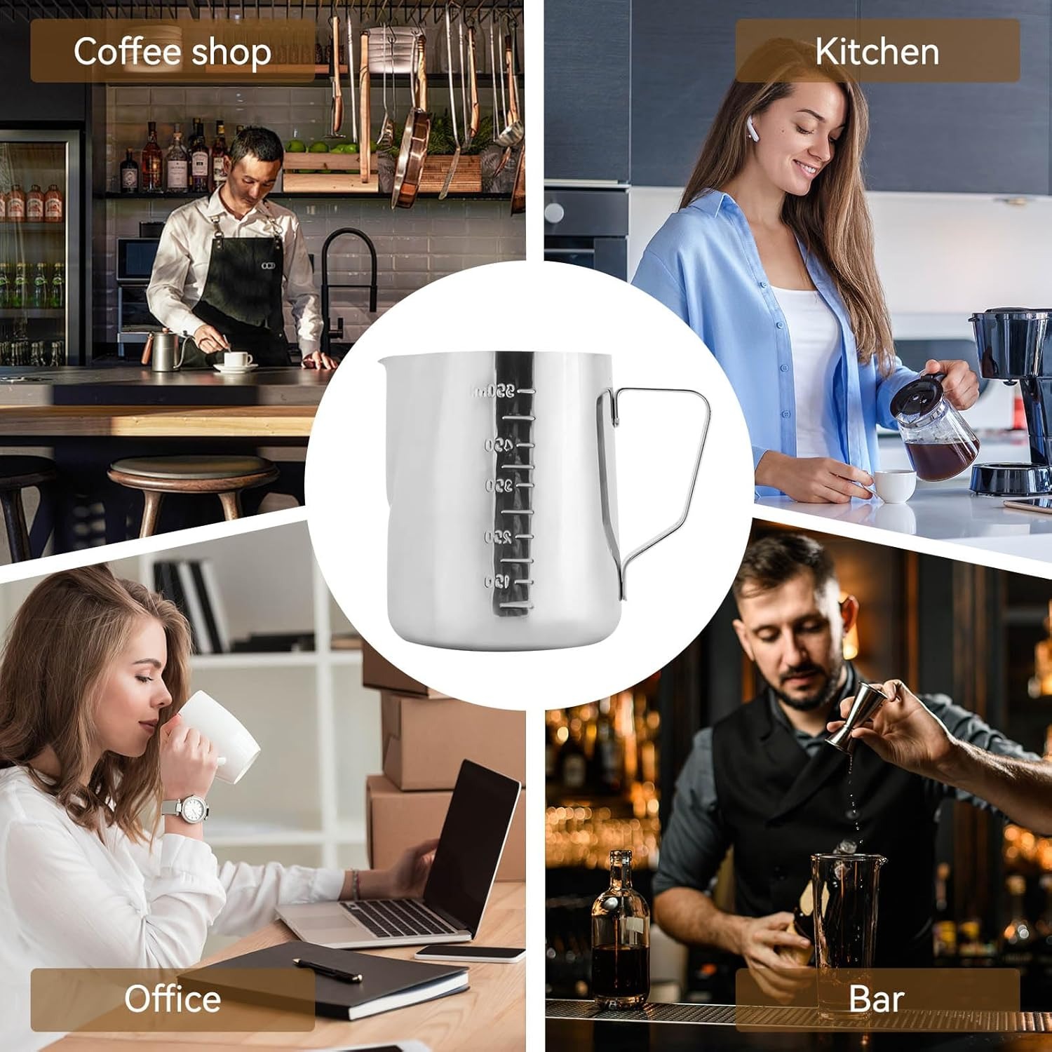 Milk Frothing Pitcher Espresso - Milk Steaming Pitcher ulasan dan harga