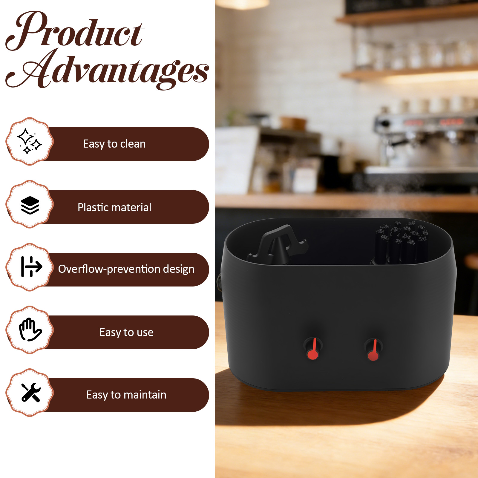 Automatic Knock Box Cleaner El - Coffee Equipment Holder ulasan dan harga