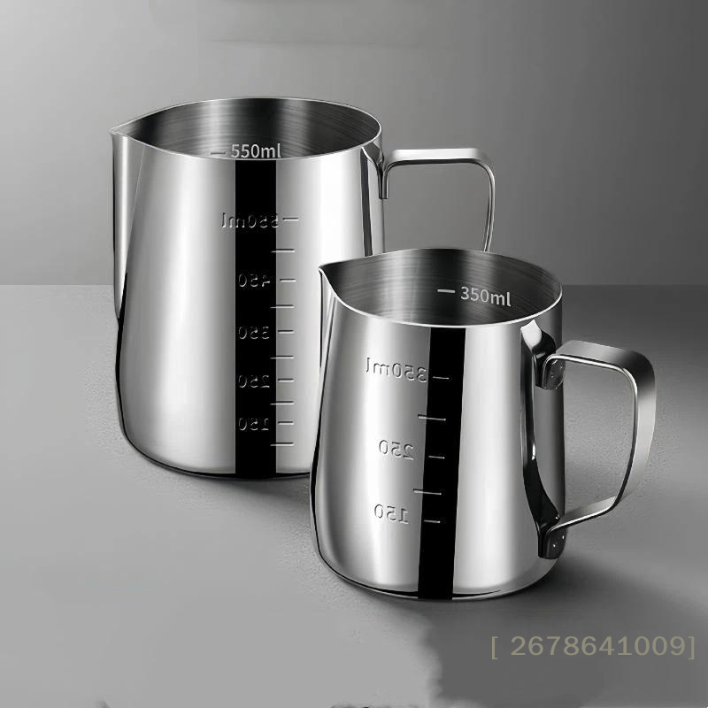 ⚑350ml/600ml Stainless Steel F - Milk Steaming Pitcher ulasan dan harga