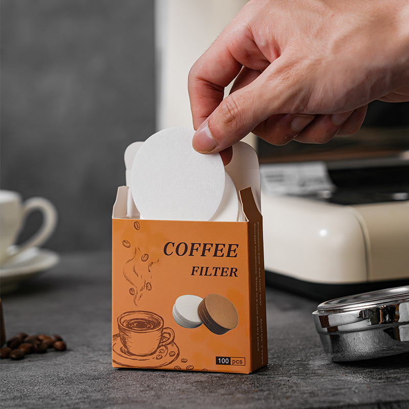 100Pcs Round Coffee Filter Pap - Coffee Equipment For Home ulasan dan harga