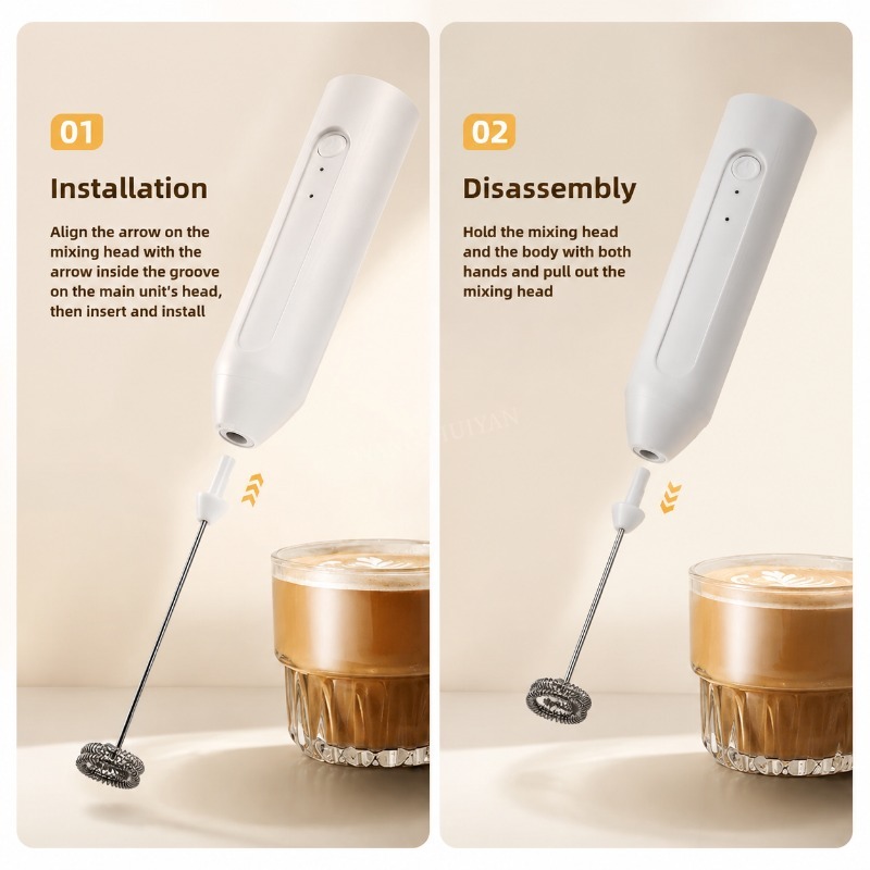 MINI Milk Frother USB Recharge - Milk Steaming Pitcher ulasan dan harga