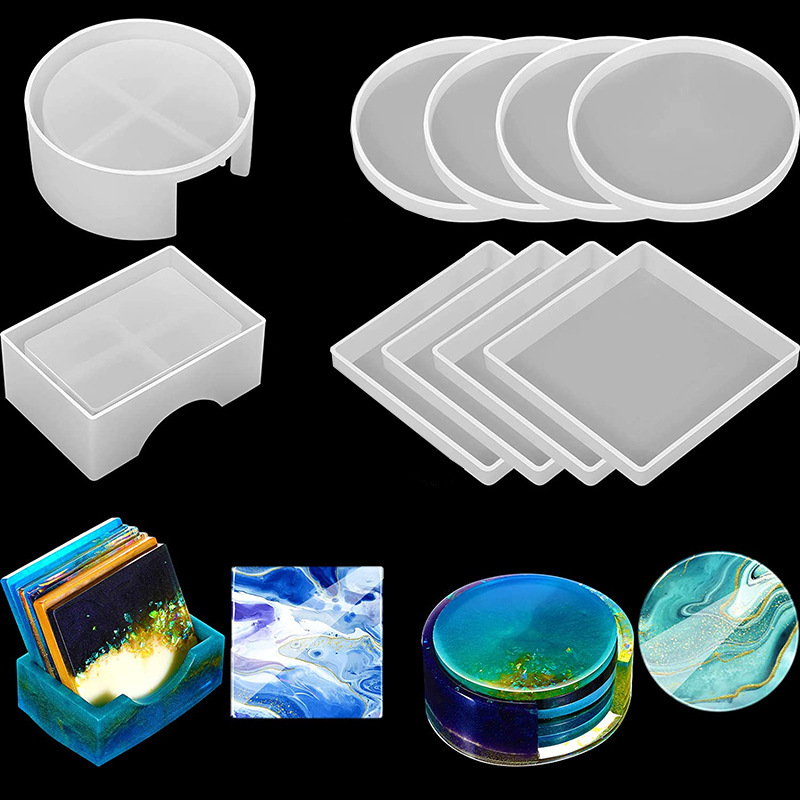 Round Square Coaster Silicone  - Coffee Equipment Tray ulasan dan harga