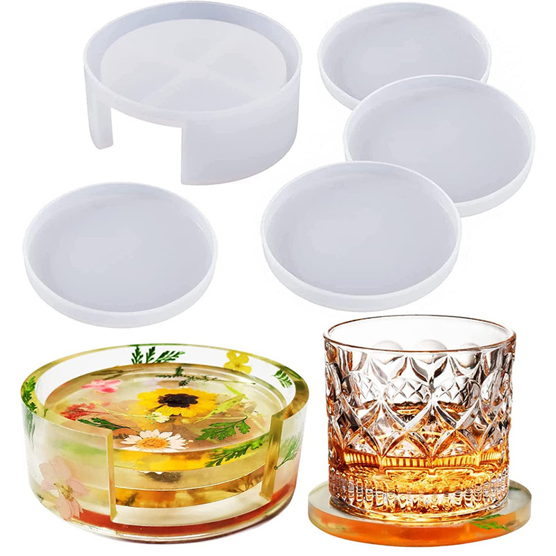 Round Square Coaster Silicone  - Coffee Equipment Tray ulasan dan harga
